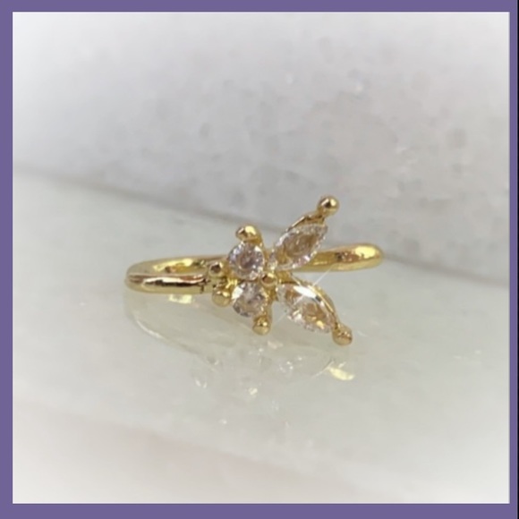 NEW NOSE CUFF, Butterfly Non Pierced slide - Picture 2 of 5